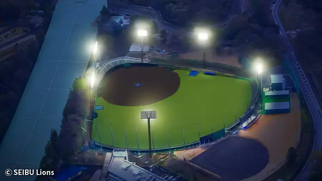 埼玉西武ライオンズ、新たな練習環境を整備！ナイター照明と空調設備を導入