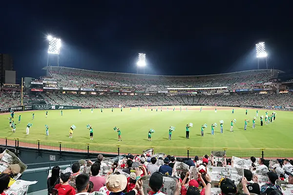 広島東洋カープが「ピースナイター2025」を開催