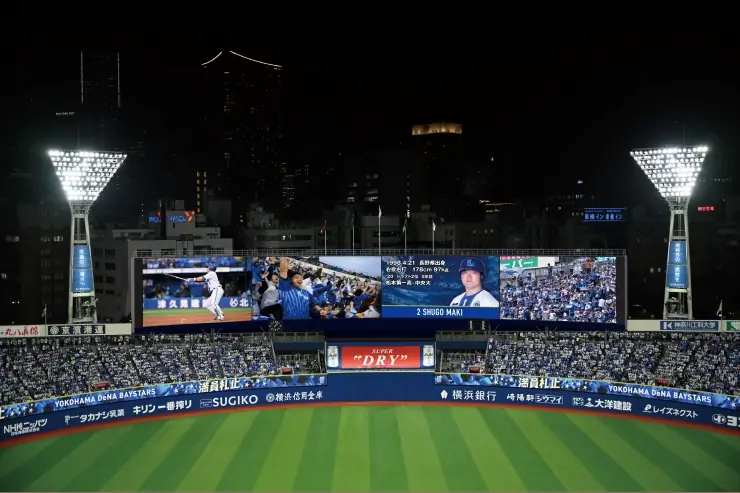 横浜スタジアムのメインスコアボードが大型化！2025年8月より改修工事開始！