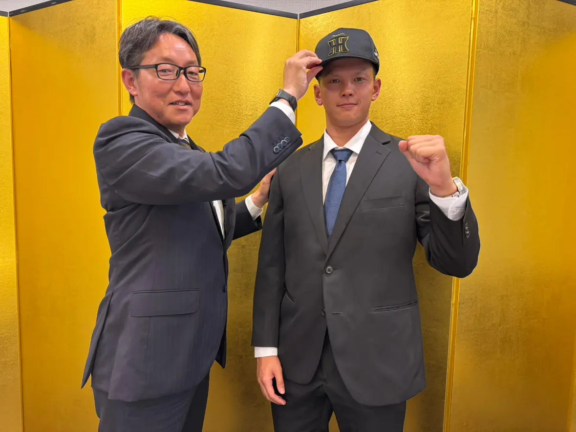 阪神タイガース 能登嵩都選手との仮契約を完了