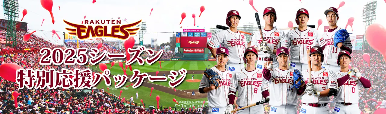 特別応援パッケージでお得に楽天イーグルスの試合を観戦しよう！
