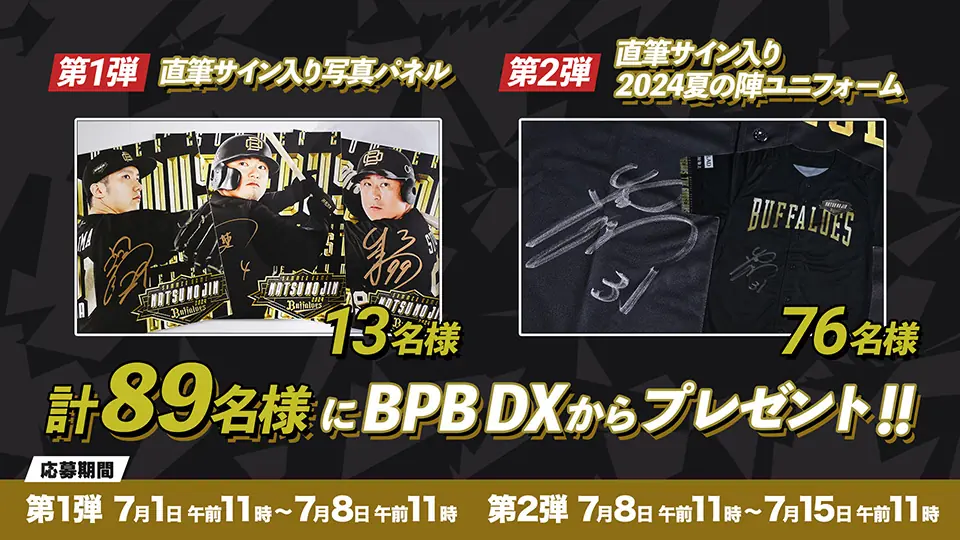 オリックス・バファローズが夏の特別プレゼントを実施
