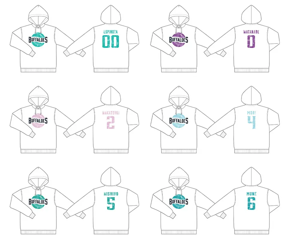 オリックス・バファローズ 選手プロデュースのパーカーをオンライン受注で発売へ