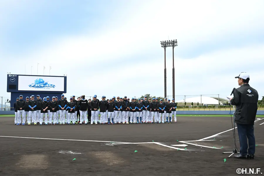 日本ハムファイターズが春季キャンプを沖縄で開始