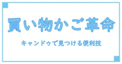100均キャンドゥの買い物かご徹底解説！便利さと使い方の知識を深めよう