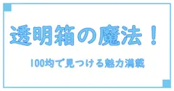 100均で見つける！透明ラッピング箱の使い方と魅力徹底解説