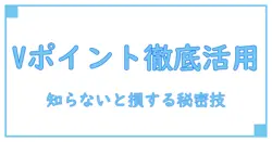 v ポイントカードのおすすめ活用法を徹底解説！知らないと損する基本知識