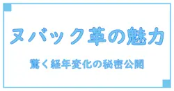 ブランドストーン ヌバックの魅力と驚くべき経年変化の秘密
