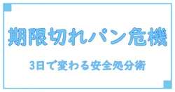 コンビニのパン、消費期限切れ 3日で変わる安全性と処分の知識を徹底解説