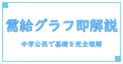 中学公民で必ず理解したい!需要と供給の基礎をグラフで一発解説