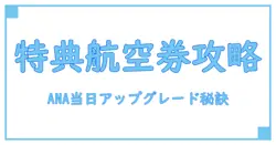 ANA特典航空券で国際線当日アップグレードを成功させる秘訣とは？