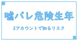 x アカウント作成で生年月日に嘘をつくのは危険？知っておくべきリスクと対策