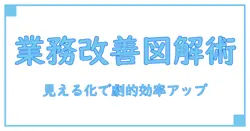 業務プロセス改善を図表で徹底解説!見える化で効率アップの秘訣