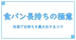 食パンの消費期限は1日？冷凍で長持ちさせる方法を徹底解説