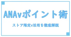 ストア限定 v ポイント使い方 anaを徹底攻略:知識で深まるANA活用術