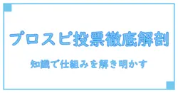 プロスピ 投票イベントを徹底解剖：知識で理解する仕組みと参加の極意