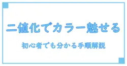 クリスタ 二値化 カラーを使いこなす方法:初心者でも分かるステップ解説