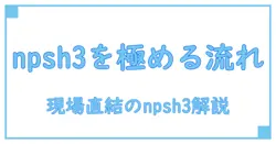 npsh3 at rated flowを理解する: 基礎知識から現場での適用まで
