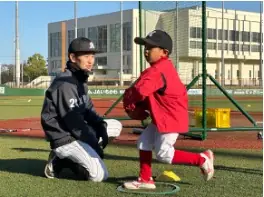 マリーンズ・ベースボールアカデミーのスクール体験がスタート