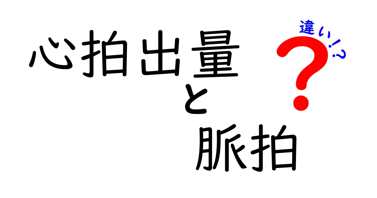 心拍出量と脈拍の違いを徹底解説:体のリズムを読み解く基本
