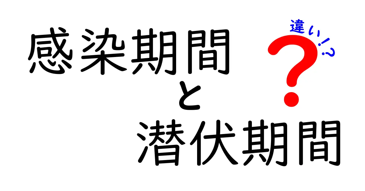 感染期間と潜伏期間の違いをわかりやすく解説!中学生にも伝わる基本と実践ポイント