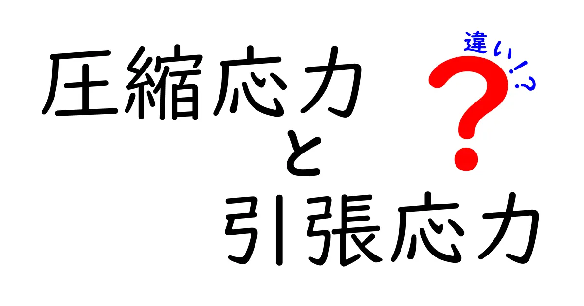 圧縮応力と引張応力の違いをわかりやすく解説!身近な例も紹介