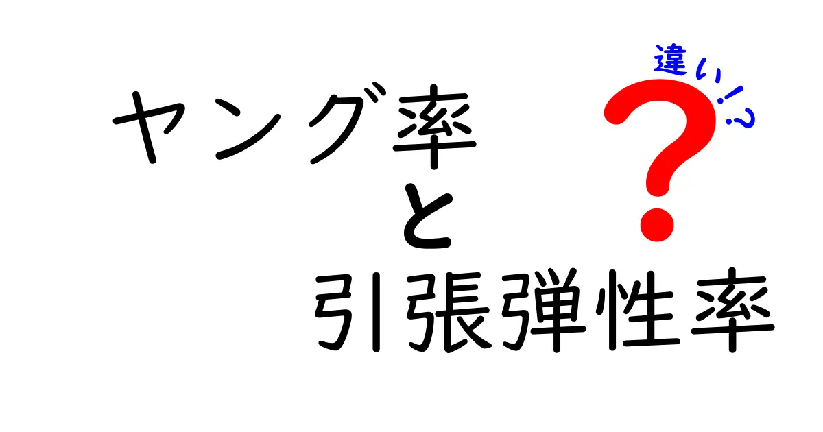 ヤング率と引張弾性率は同じ？意外と知らない二つの違いをやさしく解説！
