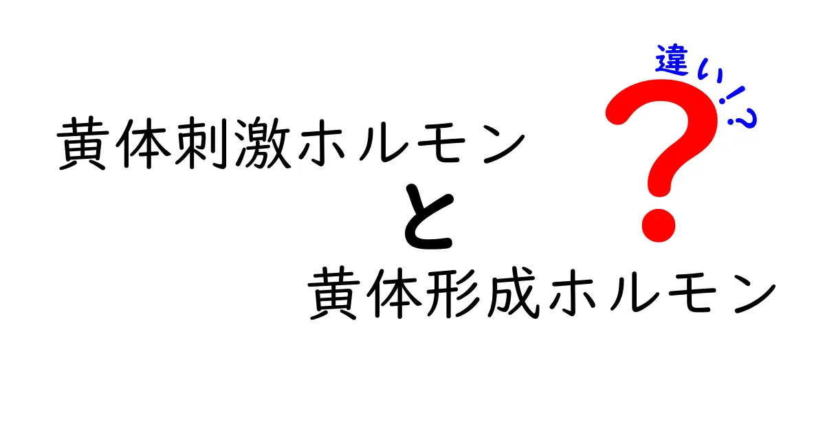 黄体刺激ホルモンと黄体形成ホルモンの違いを徹底解説!同じ意味?それとも別のホルモン?