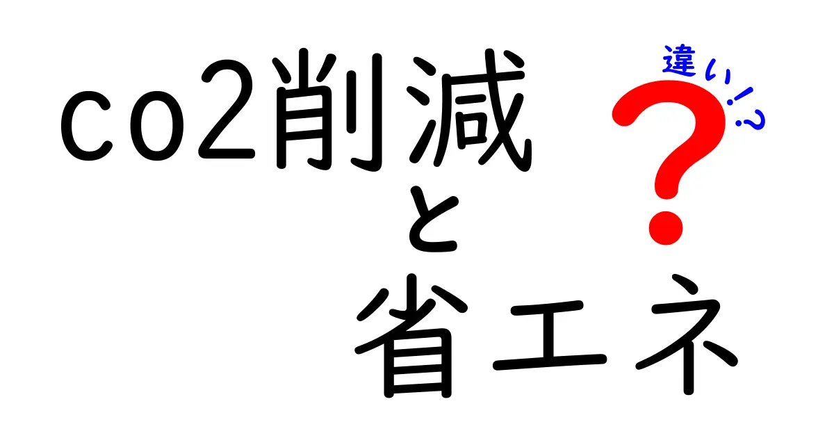CO2削減と省エネの違いは？意味と効果をわかりやすく解説！