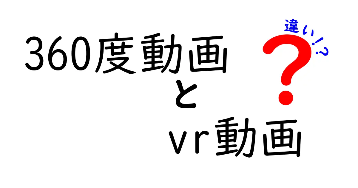 360度動画とVR動画の違いを徹底解説!クリック必須の3つのポイント