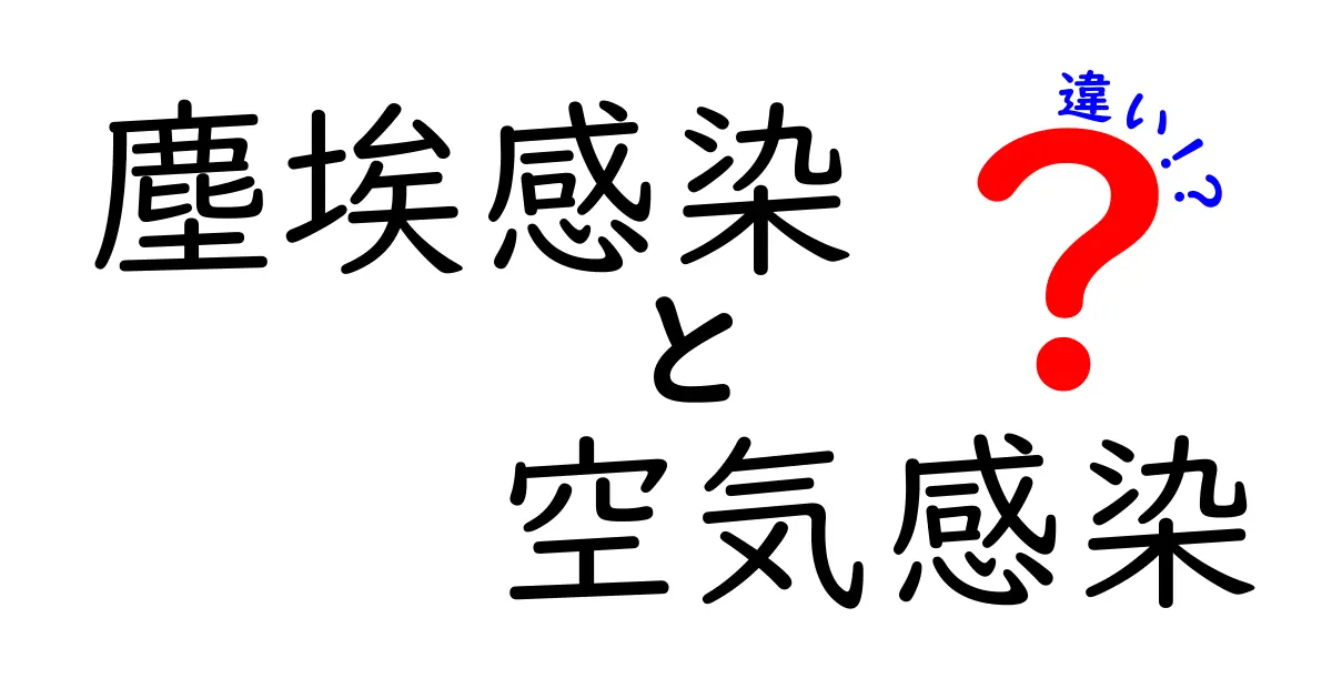 塵埃感染と空気感染の違いを徹底解説!見分け方と日常の予防ポイント