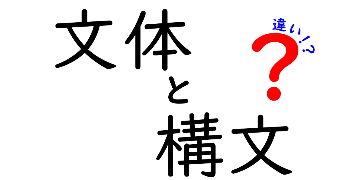 文体・構文・違いを徹底解説！中学生にも伝わる文章の作り方を学ぶ