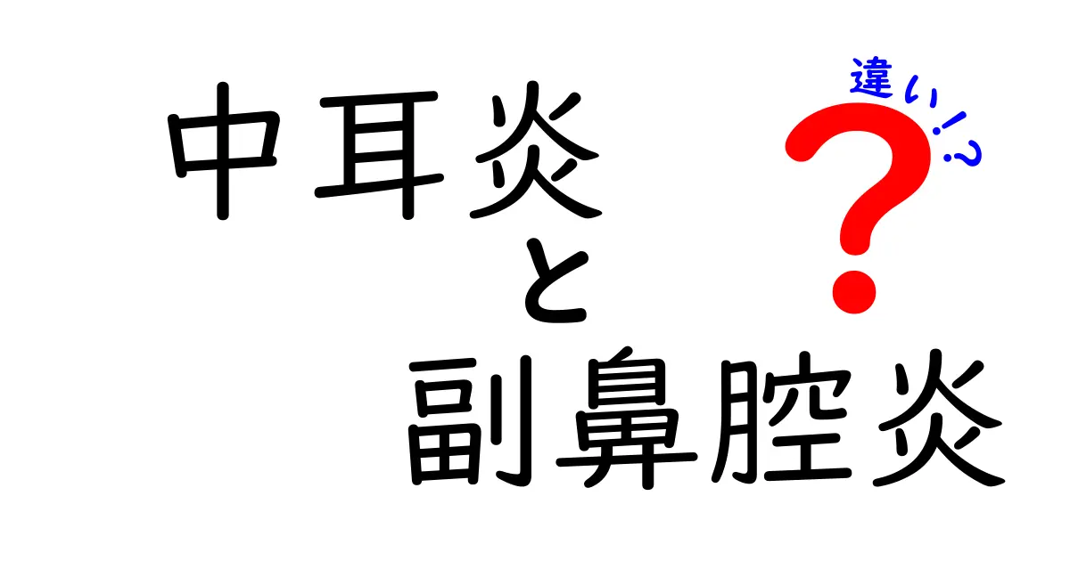 中耳炎と副鼻腔炎の違いを徹底解説!症状・原因・治療を中学生にもわかるように解説