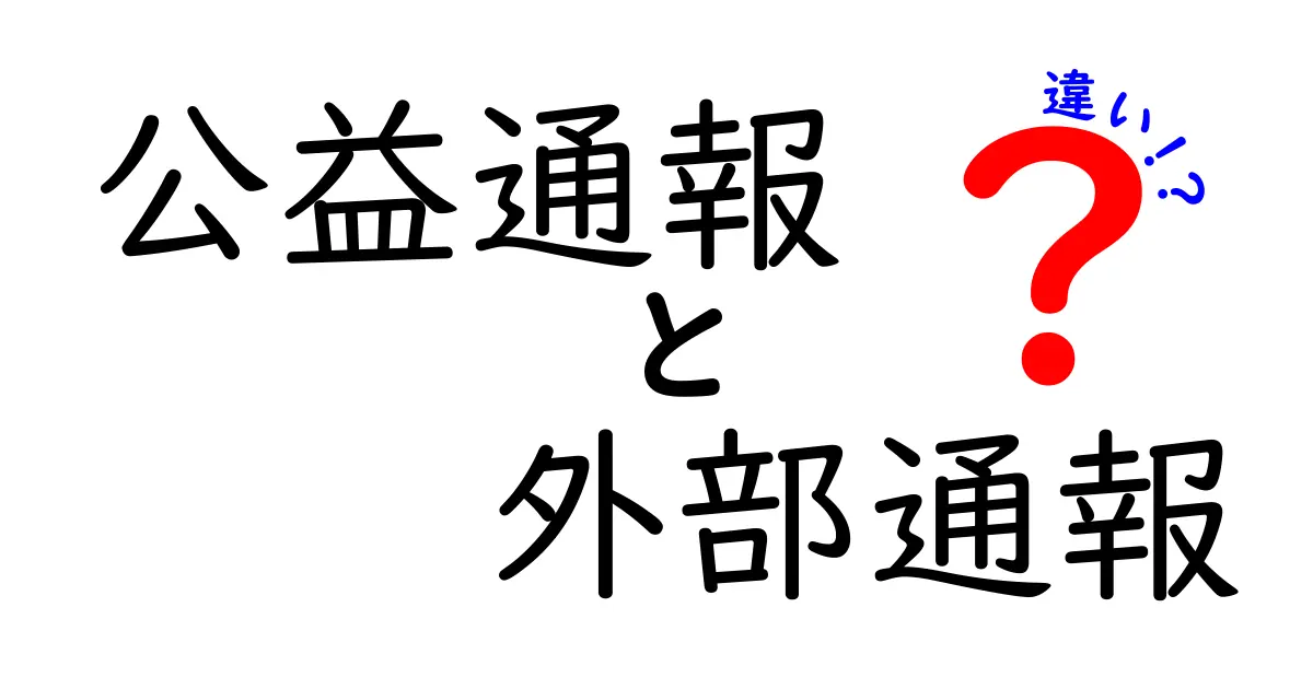 公益通報と外部通報の違いを徹底解説！どこに相談すべきか、どう守られるのか
