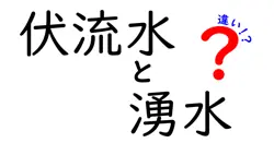 伏流水と湧水の違いをわかりやすく解説！自然の水のひみつ