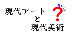 【簡単解説】現代アートと現代美術の違いとは？中学生でもわかるポイント3つ！