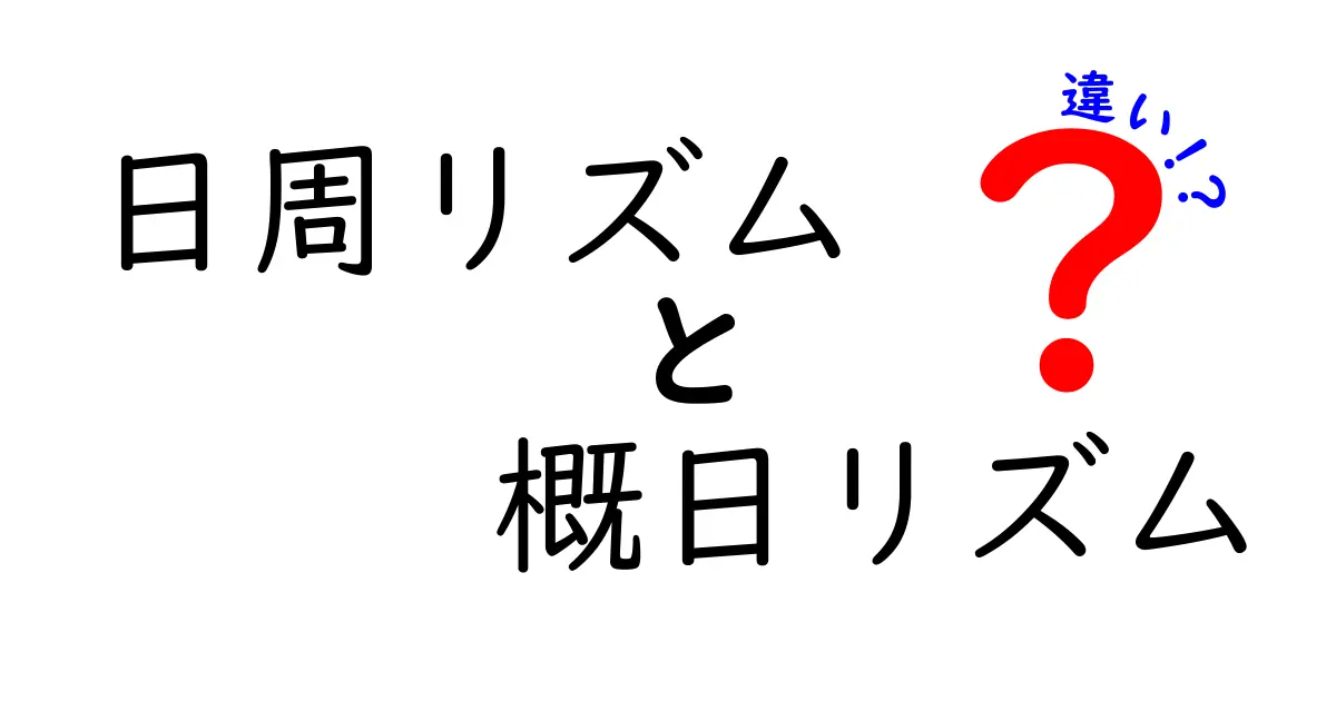 日周リズムと概日リズムの違いを徹底解説:眠りと時間の謎を解くポイント