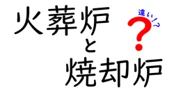 火葬炉と焼却炉の違いとは？用途や仕組みをわかりやすく解説！