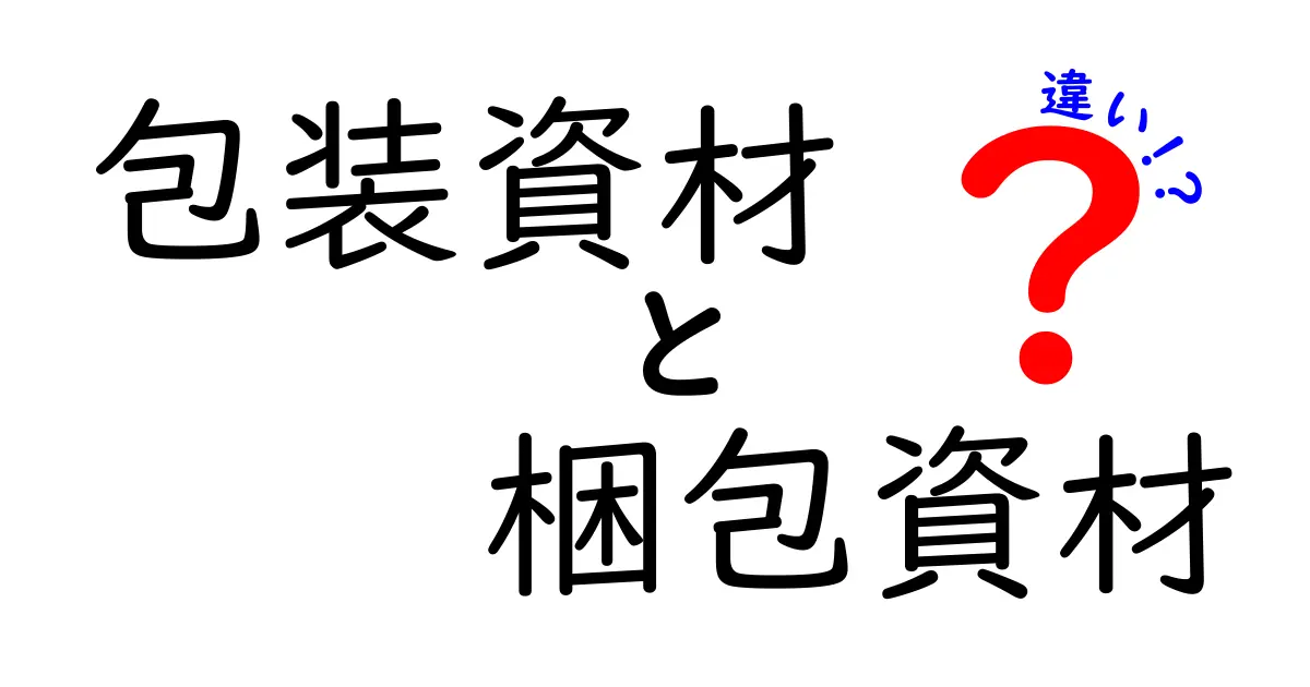 包装資材と梱包資材の違いとは?初心者でも分かる完全ガイド