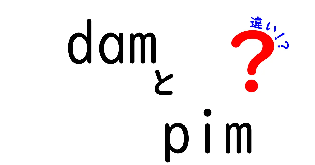 DAMとPIMの違いを徹底解説｜dam pim 違いを理解して適切に使い分ける方法
