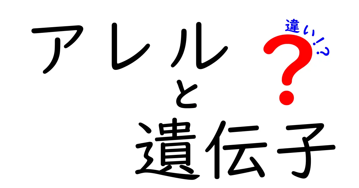 アレルと遺伝子の違いを徹底解説|中学生にも伝わる3つのポイント
