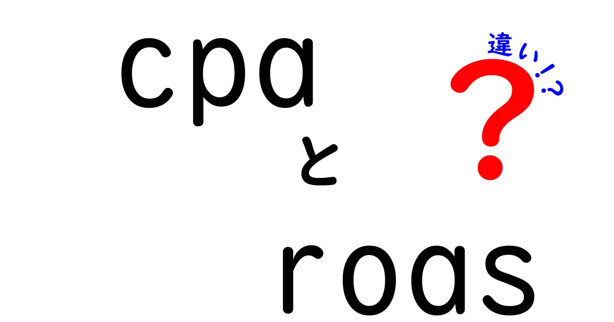 CPAとROASの違いを徹底解説|広告費と成果を分かりやすく比較