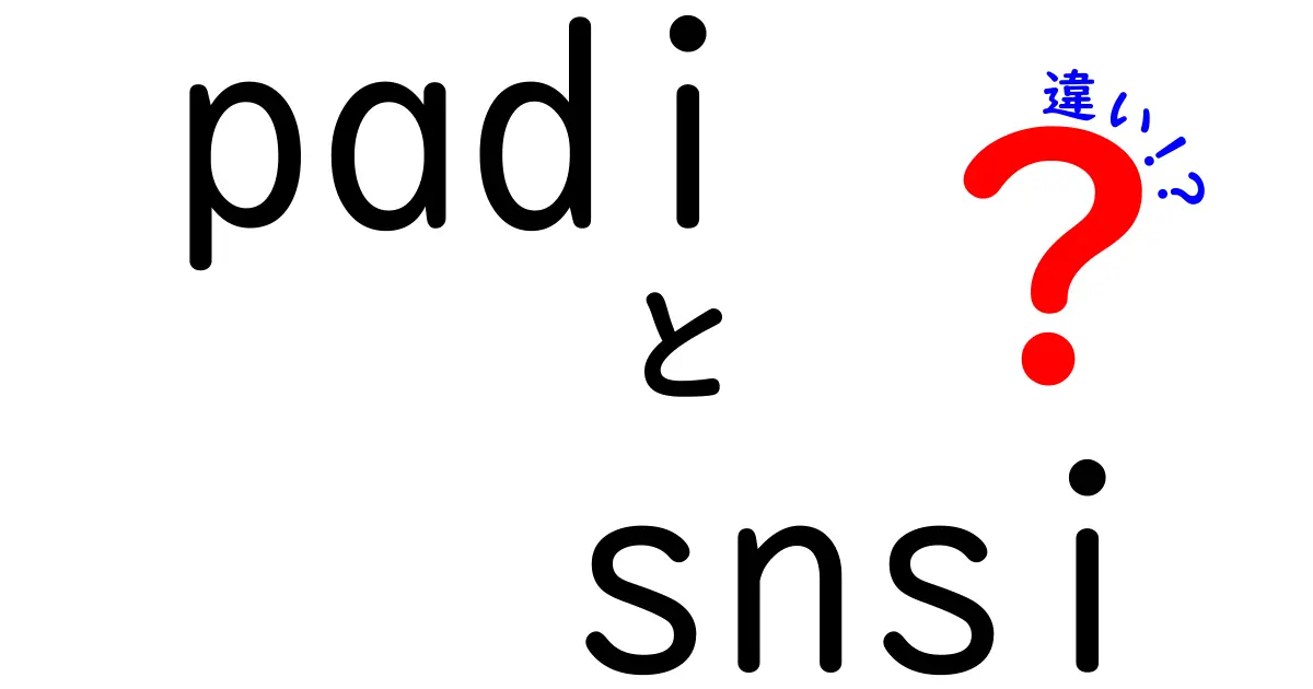 PADIとSNSIの違いを徹底解説！初心者でも分かる比較ガイド