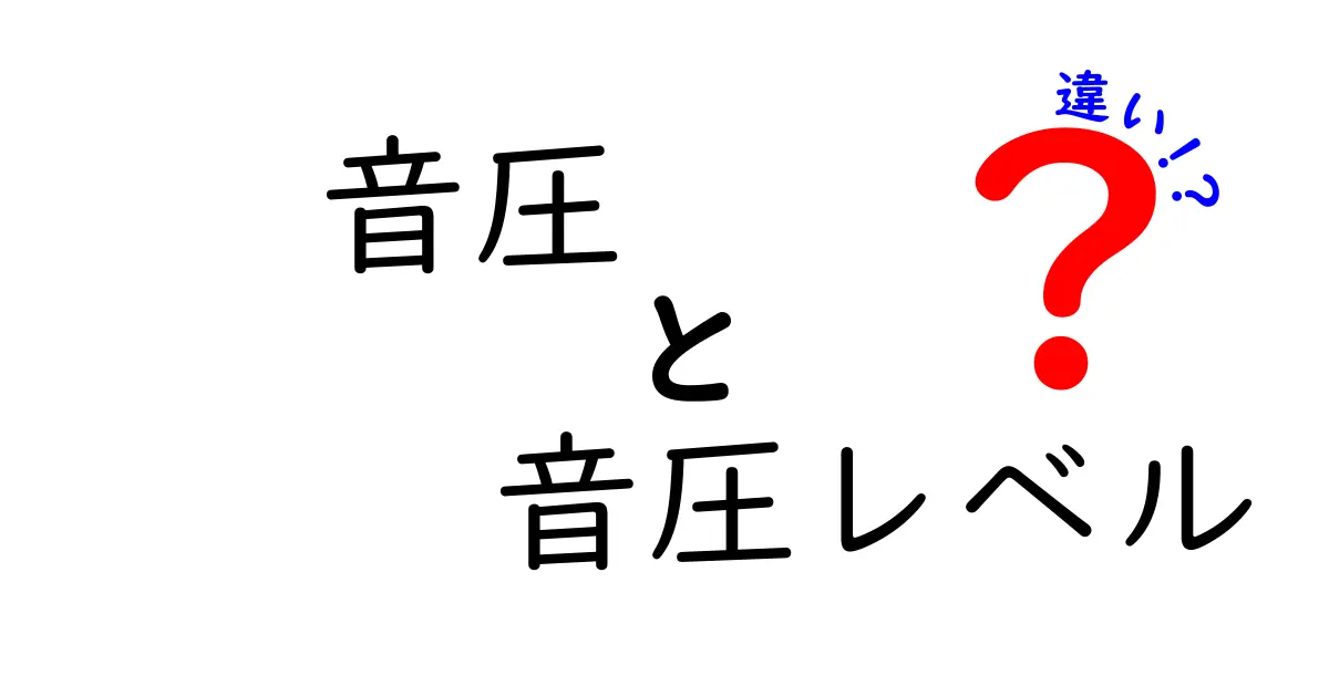 音圧と音圧レベルの違いとは?初心者にもわかりやすく解説!