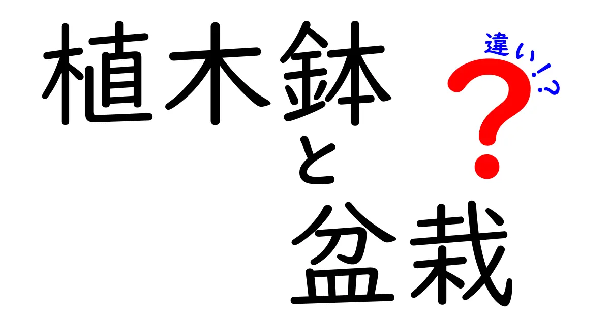植木鉢と盆栽の違いは?初心者にもわかる基本ガイド