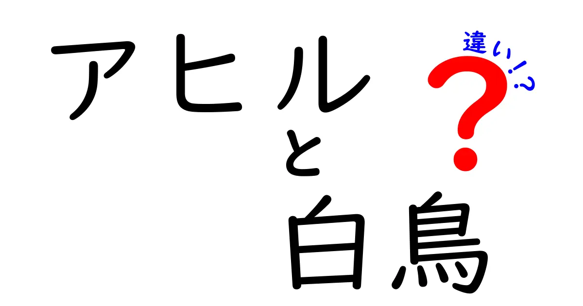 アヒルと白鳥の違いを徹底解説|見分け方・生態・生息地をわかりやすく