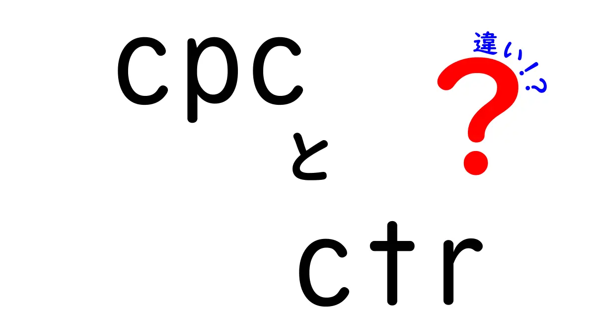 CPCとCTRの違いを徹底解説:広告費を抑えつつ成果を最大化するコツ