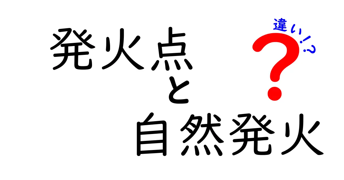 発火点と自然発火の違いをわかりやすく解説!意外なポイントとは?