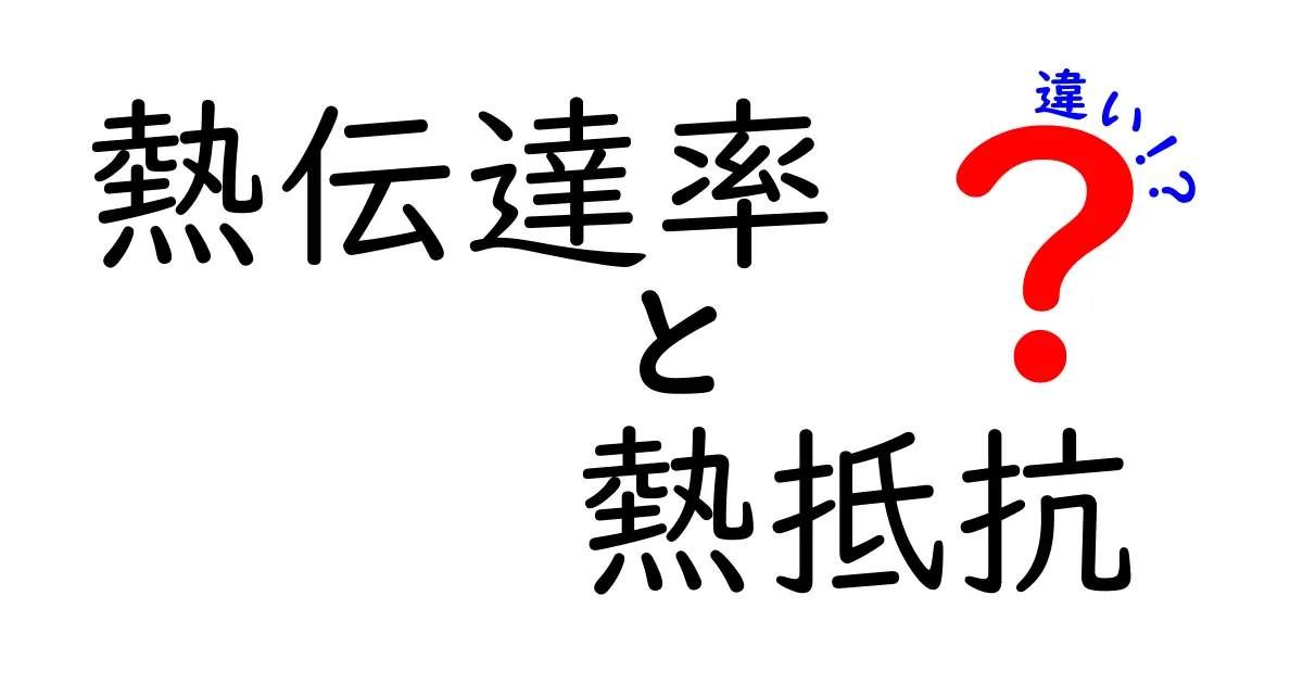 【簡単解説】熱伝達率と熱抵抗の違いとは?中学生でもわかる熱の仕組み