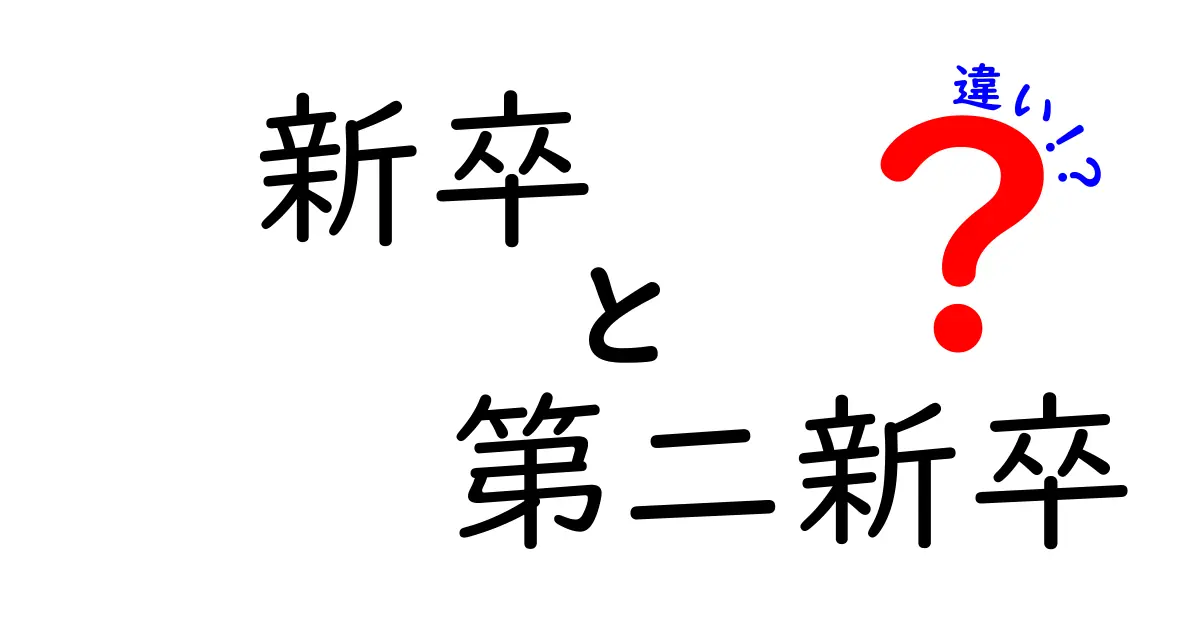 新卒と第二新卒の違いをわかりやすく解説！就活で賢く選ぶためのポイント